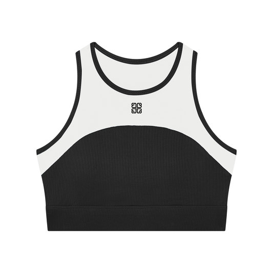 Paneled Crop Yoga Tank Top