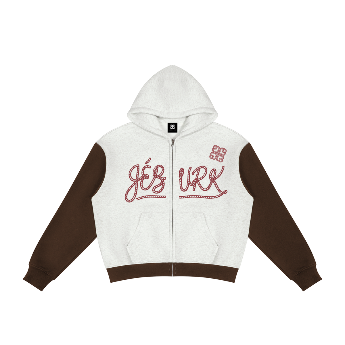 Lasso Font Fleece Full Zip Hoodie
